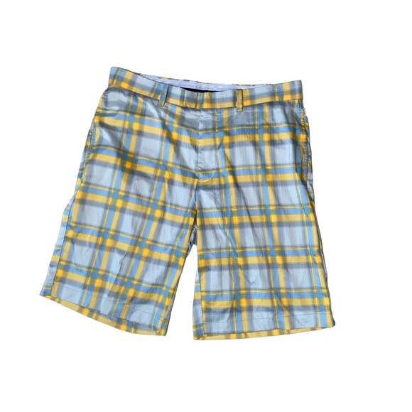 Callaway Plaid Preppy Casual Gorp Golf Shorts with two front slant pockets sz 36 - Picture 1 of 7